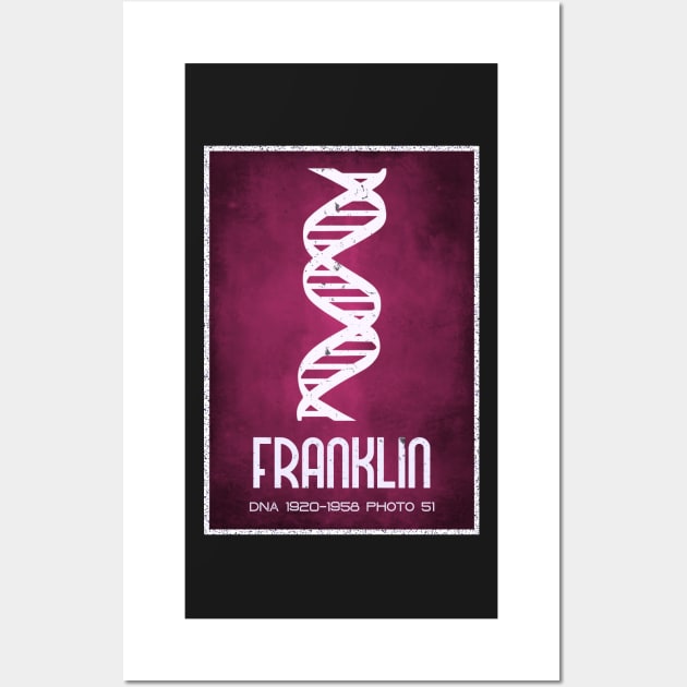 Rosalind Franklin Photo 51 DNA Crystallisation Wall Art by labstud